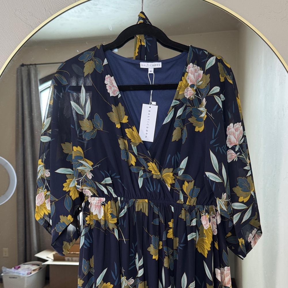 Baltic Born Navy Floral Maxi Dress - Picture 4 of 4